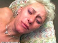 Sexy blonde MILF gets her last gangbang part2