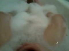 In the bath tub