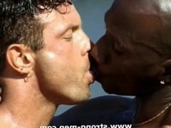 Interracial Muscle Outdoors