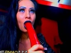 Gothic big ass girl playing with a dildo. Adult cam - 111cams.tk