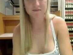 Homemade porn video produced in an American university by a blonde