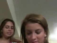 College Girls Crawl Through A Gauntlet Of Pussy