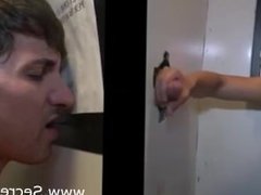 Gay sucking straight cock in gloryhole to cum