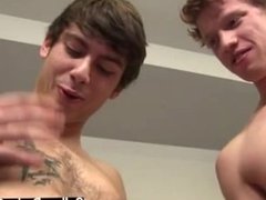 Gay porn Zaden pumps in and out, thrusting his cock deep into Riler's