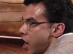 guy get sucked by surprise in gloryhole and gets caught in live