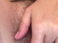 Young Hairy Slut Fingering Herself