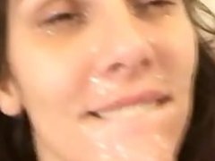 Pretty Girl Take a Monster Cumshot for $$$