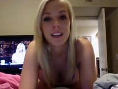 Blonde teen with big tits