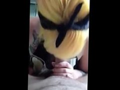 Emo slut blows her boyfriend