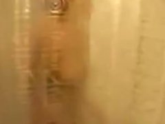 Teen with Monster Tits in Shower