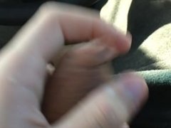 Cumming in the car