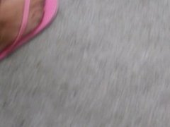 Following Thick Mexican Feet in Flip Flops Makes My Dick Stiff