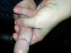 Cock stroking and cumshot