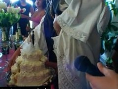 Wedding whores are fucking in public