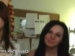 Teen girls strip and flirt on camera
