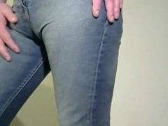 Gay in extreme tight jeans