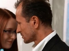 Redhead Makes Guy Cum Thrice