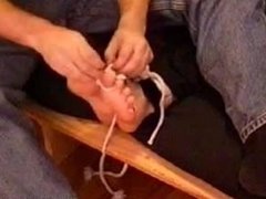 Farra's Feet Are Tied & Tickle Tortured