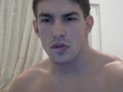 Handsome Bi Stud jerking on Cam