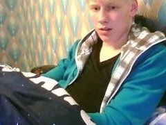 Danish Beauty Blond Boy playing cock on cam
