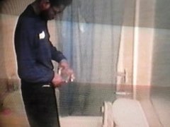 A video of a black guy with bifg cock pissing