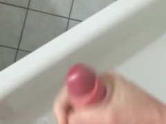 Early morning jerk-off in the shower