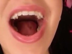 Katelyn's Mouth show tease tongue spit