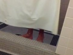 Spy Cam_Daddy with big dick spied in showers