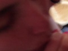 My wife giving me a blowjob