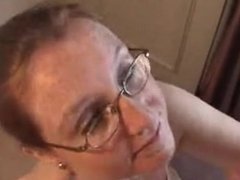 Freckle wife blowjob and facial. Irina from DATES25.COM