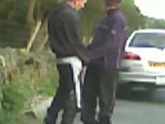Hot encounter between married man and a young straight guy in public