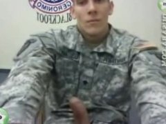 Soldier Cums on Webcam