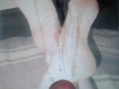 My wife slut feet photo beeing tributed by an admirer
