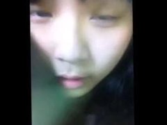 Cutie asian teen shows tits and ba