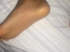 Cum on Sleeping feet