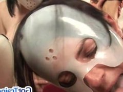 Orgy breaks out with people in masks