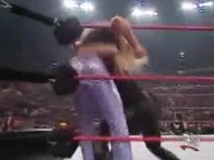 Torrie Wilson vs Trish Stratus spanking match