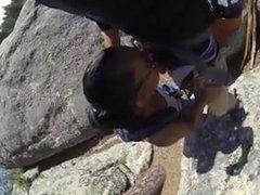 Blowjob along the hike trail. Jillian from 1fuckdate.com