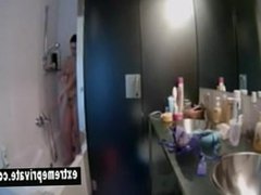 Shower spy footage of my sexy niece