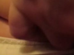 Touching her big tit and nipple. Coral from 1fuckdate.com