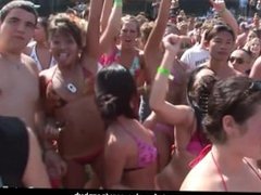 Beautiful Babes Flash Tits At Spring Break Party