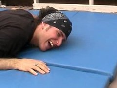 F/M Mean Brat destroys ticklish guy with skilled tickling