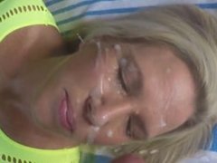 member gives wifey a facial From LOOK4MILF.COM