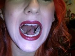 Red Head's Funny Mouth