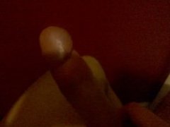 Lick my precum! My cute long clean and shaved dick and balls.