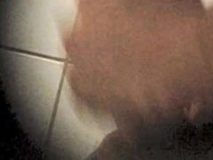 Hot Guy caught peeing and jerking out next stall