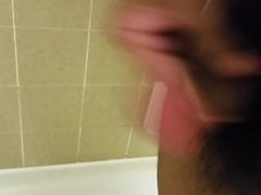 handjob for cum in bath