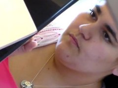 Elidia from 1fuckdate.com - Bbw student spreads at panera 2