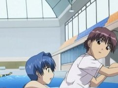 Hentai babe gives head and gets fucked in the pool