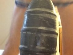 Me destroyed ass 3.5 inch wide missile butt plug enjoy!